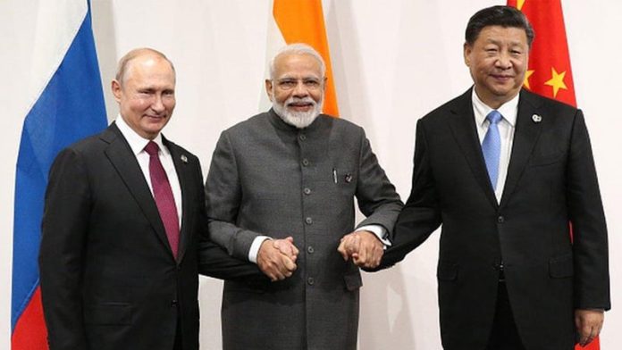 শি-পুতিন-মোদী