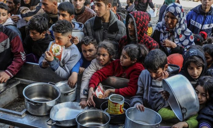 গাজার ক্ষুধার্ত শিশু। ছবি: সংগৃহীত