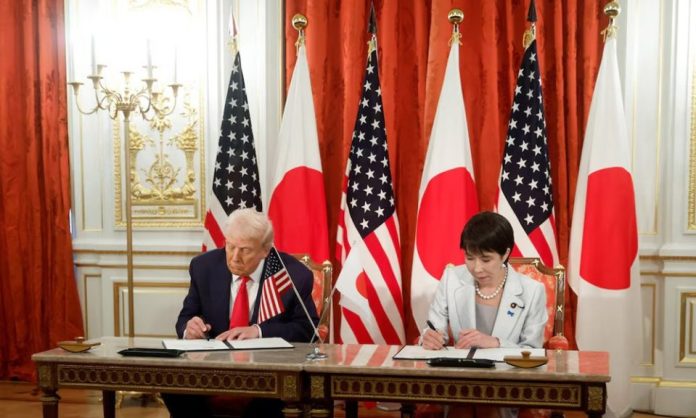 জাপানের সঙ্গে যুক্তরাষ্ট্রের বিরল খনিজ চুক্তি স্বাক্ষর। ছবি- সংগৃহীত জাপানের সঙ্গে যুক্তরাষ্ট্রের বিরল খনিজ চুক্তি স্বাক্ষর। ছবি- সংগৃহীত