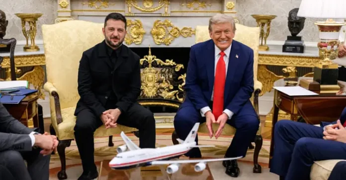 ডোনাল্ড ট্রাম্প ও ভলোদিমির জেলেনস্কি।ছবি- সংগৃহীত