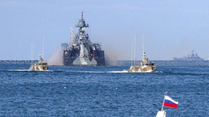 কৃষ্ণ সাগর বন্দরের কাছে রুশ নৌবাহিনীর জাহাজ। ফাইল ছবি