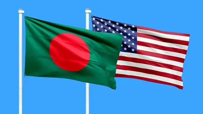 বাংলাদেশ ও যুক্তরাষ্ট্রের পতাকা। ছবি- সংগৃহীত